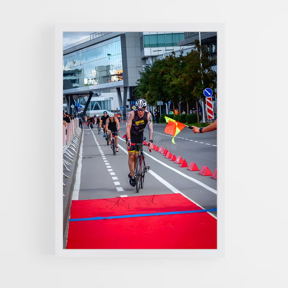Poster La Course Olympique – affiche Cyclisme (vue 3)